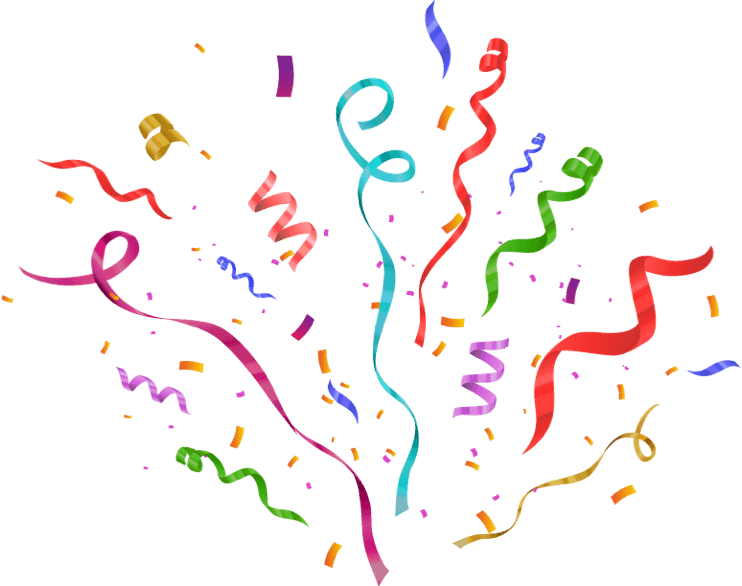 Confetti. Thank you for your support.